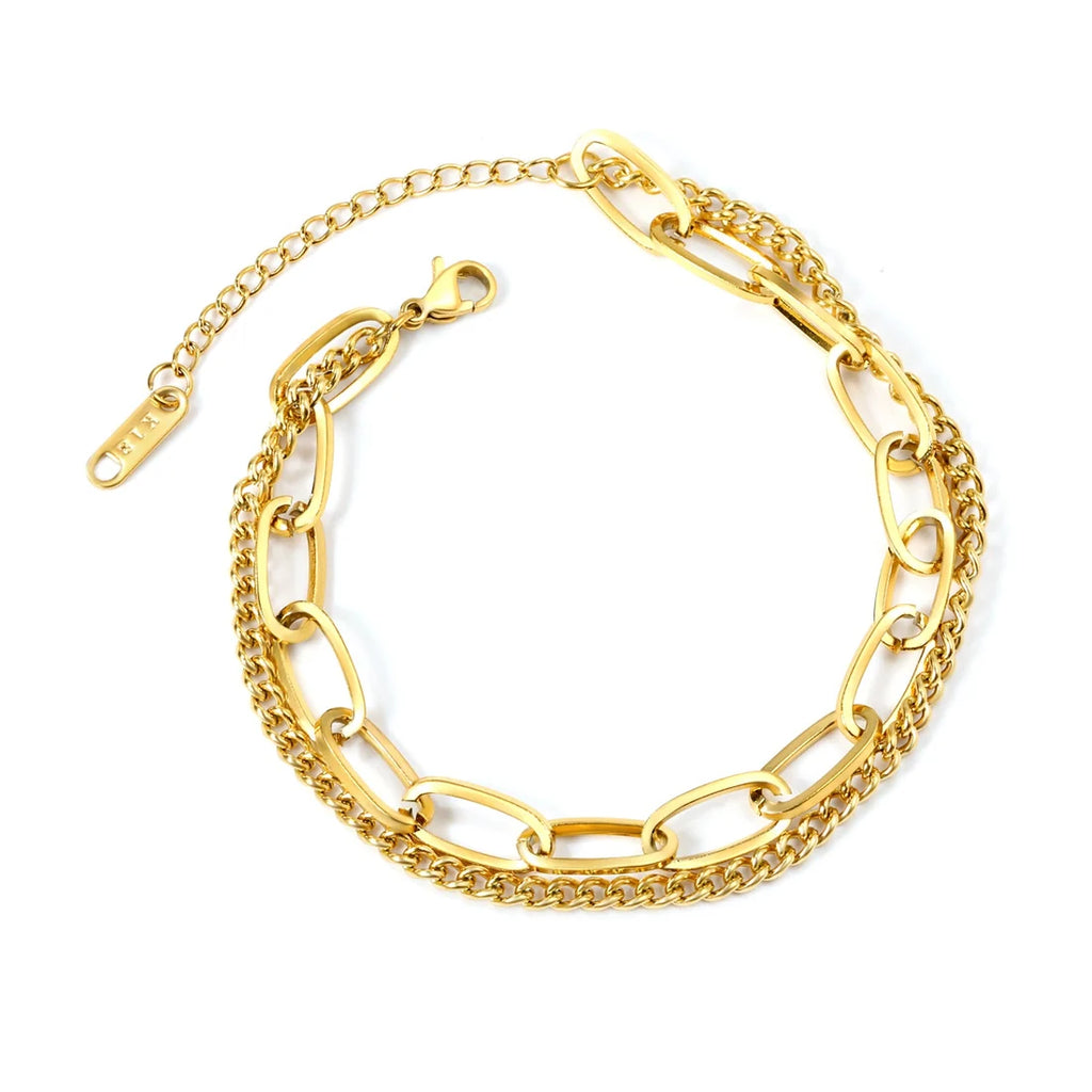 Celeste Double Chain Bracelet
