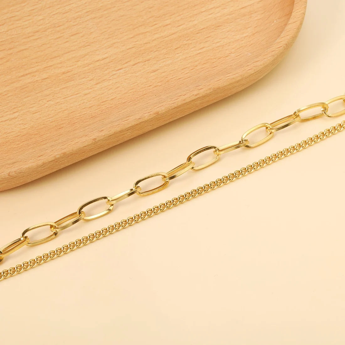 Celeste Double Chain Bracelet