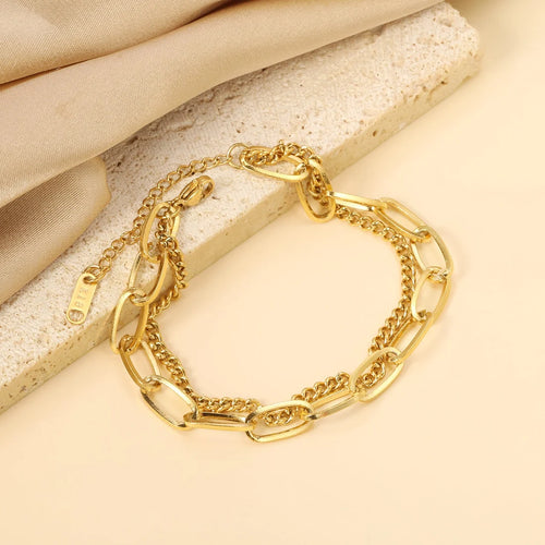 Celeste Double Chain Bracelet