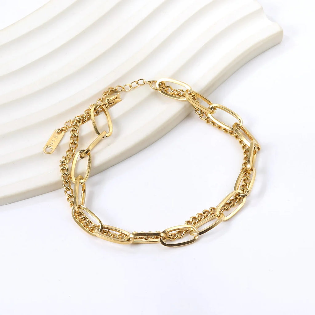 Celeste Double Chain Bracelet