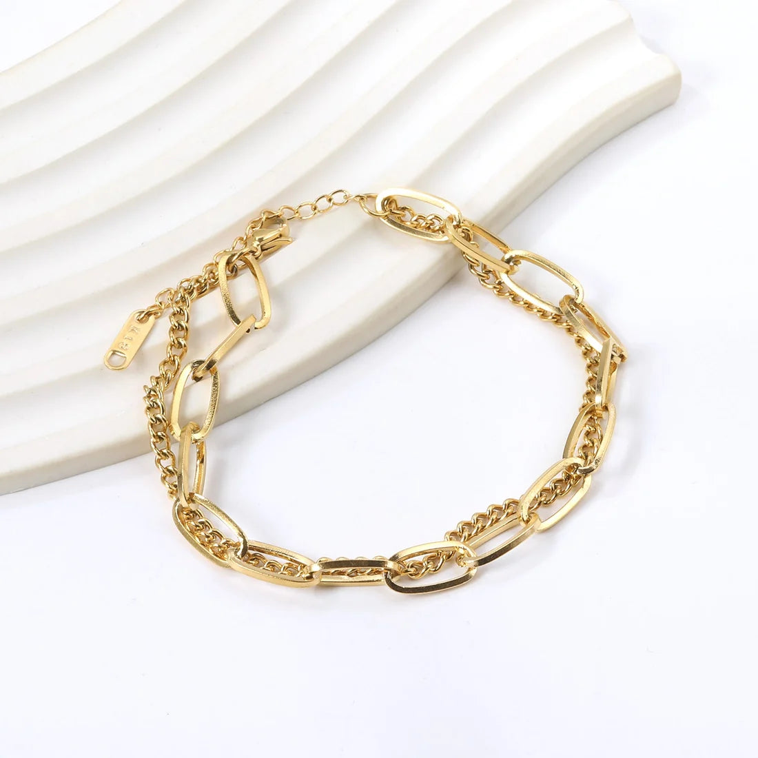 Celeste Double Chain Bracelet