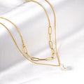 Camille Layered Pearl Necklace