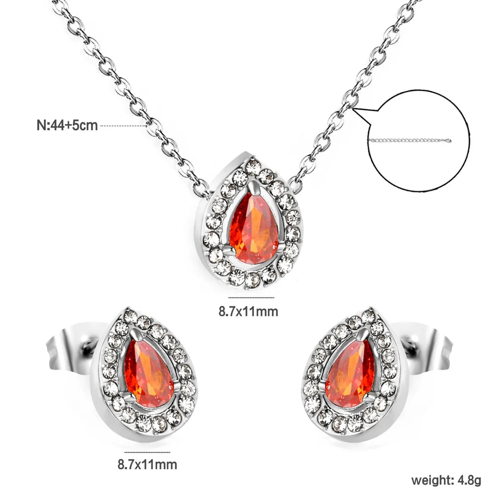 Scarlet Grace Teardrop Set